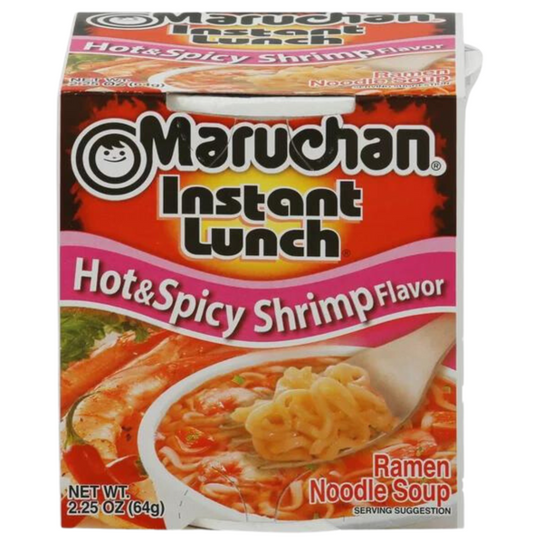 Maruchan Instant Lunch Hot & Spicy Flavour With Shrimp Ramen Noodle Soup 64g