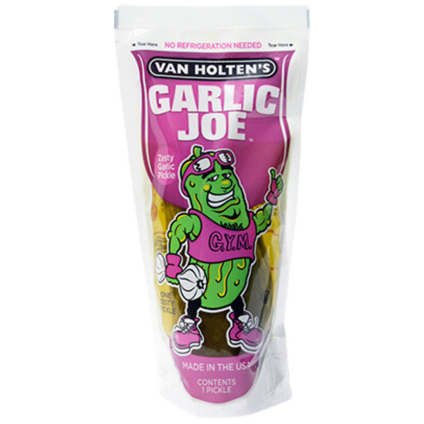 Van Holten’s Garlic Joe Zesty Garlic Large Pickle-In-A-Pouch