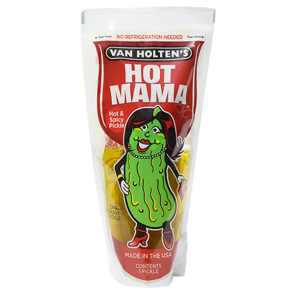 Van Holten's Hot Mama Hot & Spicy Large Pickle-In-A-Pouch