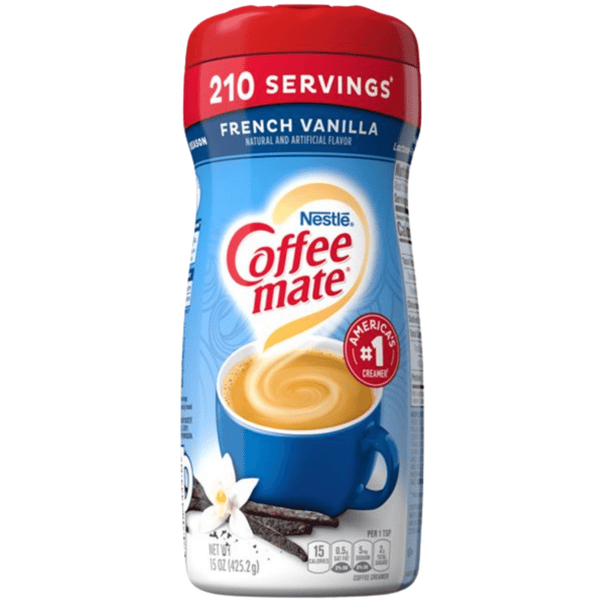 nestle coffee mate powder french vanilla coffee creamer 425g front