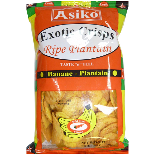 Asiko Exotic Plantain Crisps Mild Chilli 75g