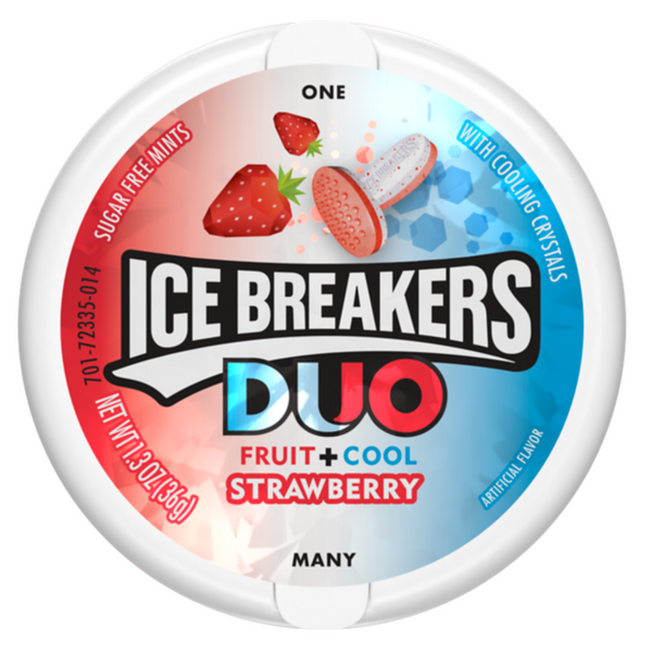 Ice Breakers DUO Strawberry Sugar-Free Mints 36g