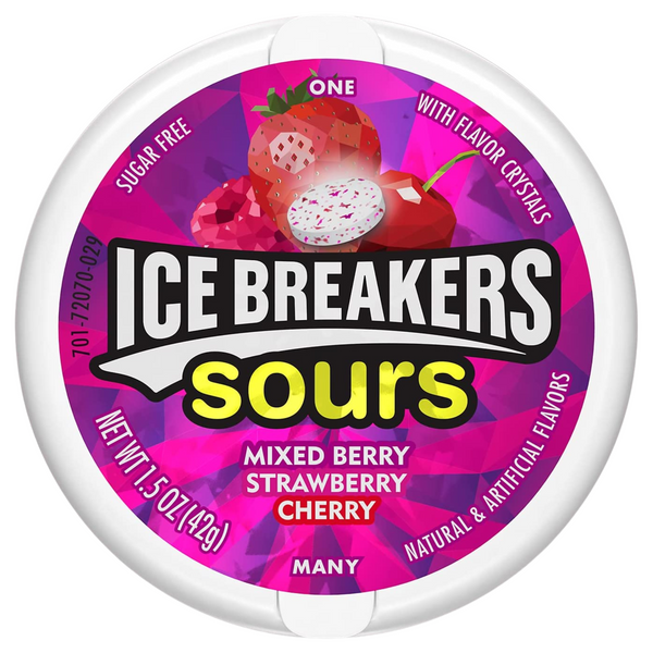 Ice Breakers Sours Berry Sugar-Free Mints 42g