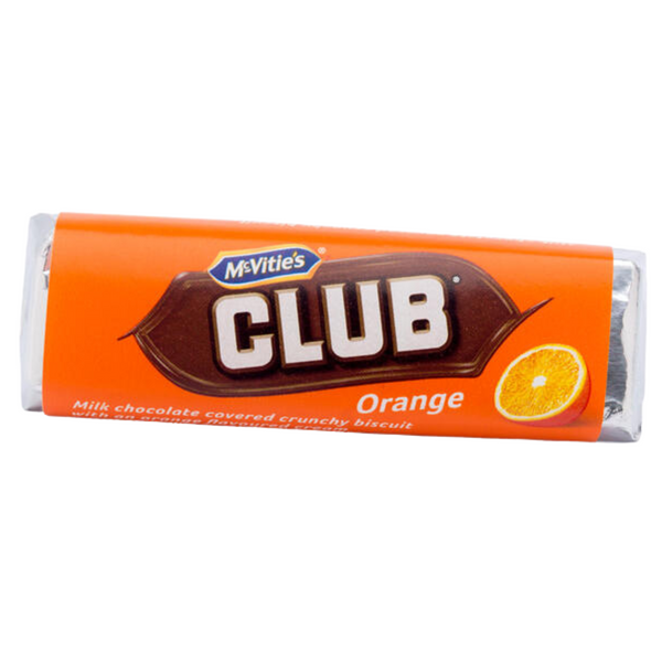 McVitie's Club Orange Milk Chocolate Biscuit Bars 22g