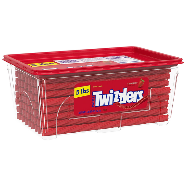 Twizzlers Strawberry Twists Unwrapped Tub 2.26kg